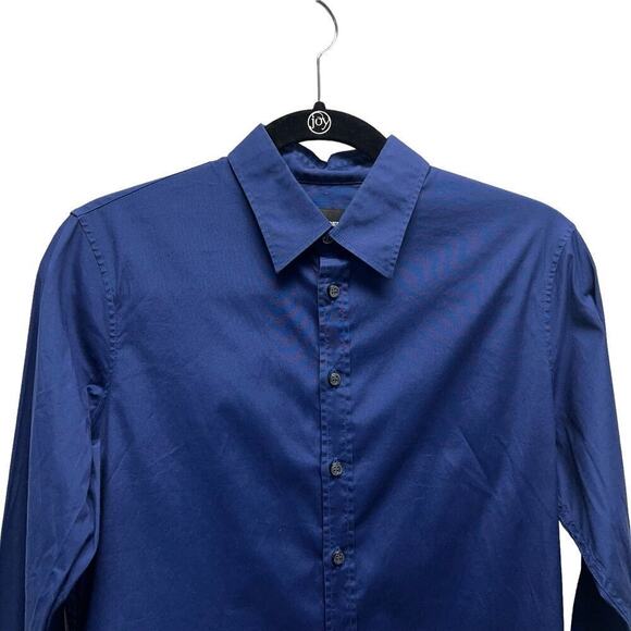 Dsquared2‎ Button Up Shirt Cotton Royal Blue Men’s Size 46 - Picture 2 of 9